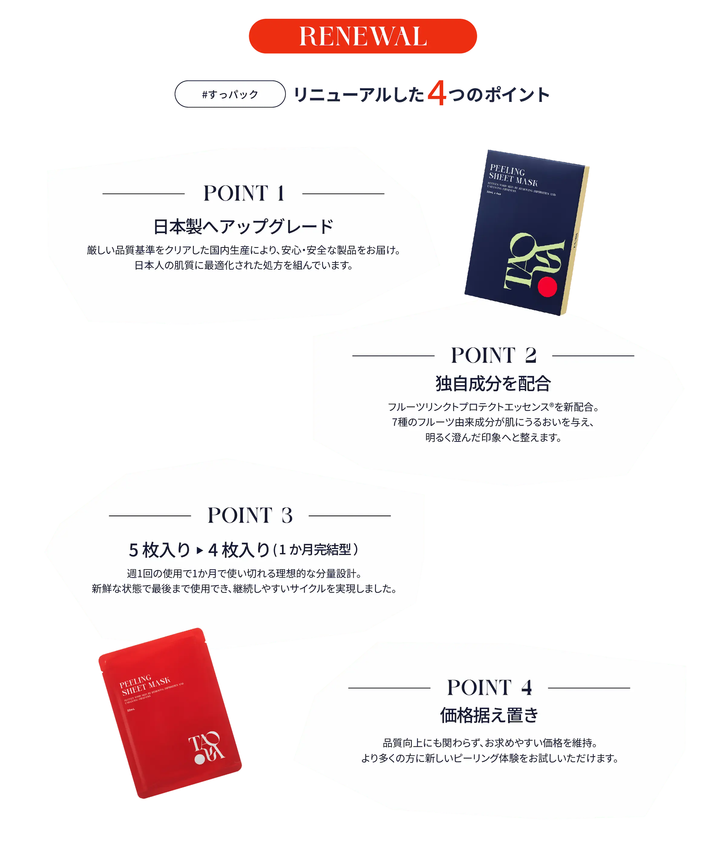 リニューアルした4つのポイント